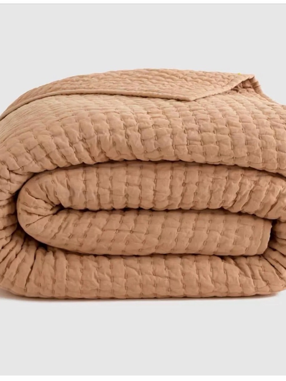 Quince European Linen Cotton Stitch - full/queen desert sun
